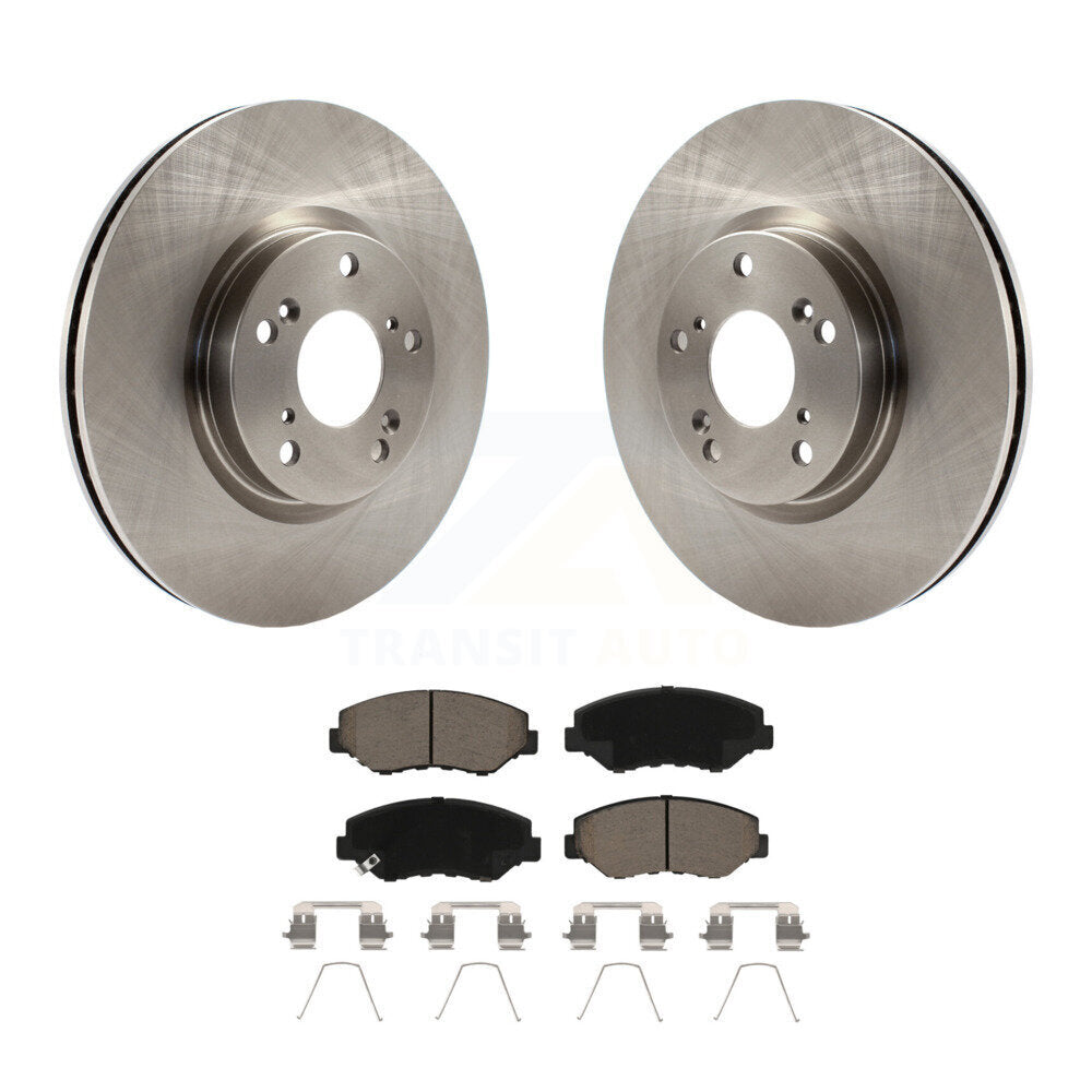 Front Disc Brake Rotors And Ceramic Pads Kit For Honda Civic CR-V Acura ILX