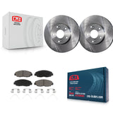 [Front] 2014-2015 Honda Civic Touring Premium OE Brake Rotors & Ceramic Pads Kit For Max Braking