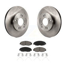 Charger l&#39;image dans la galerie, Front Disc Brake Rotors And Ceramic Pads Kit For Honda Civic