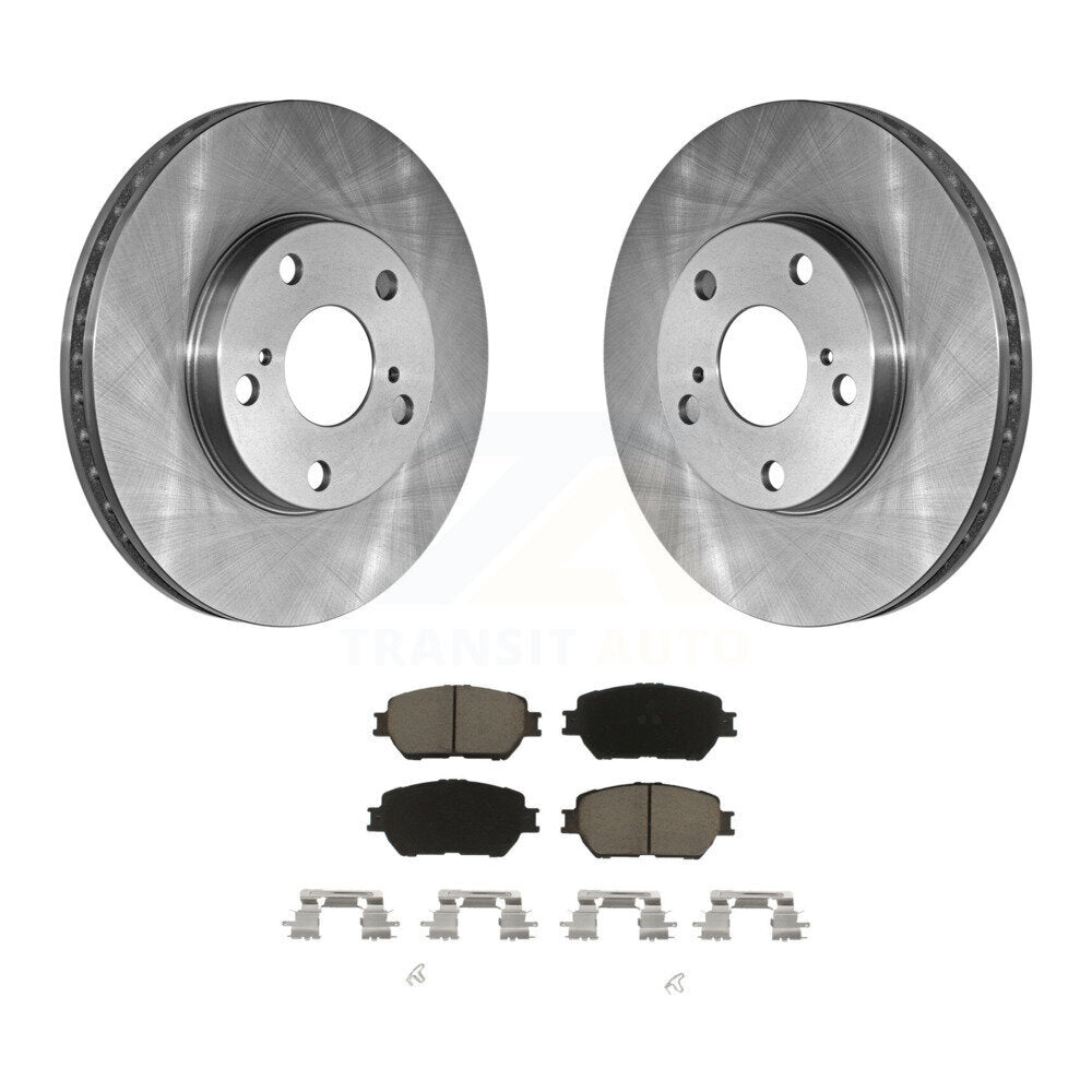 Front Disc Brake Rotors And Ceramic Pads Kit For Toyota Camry