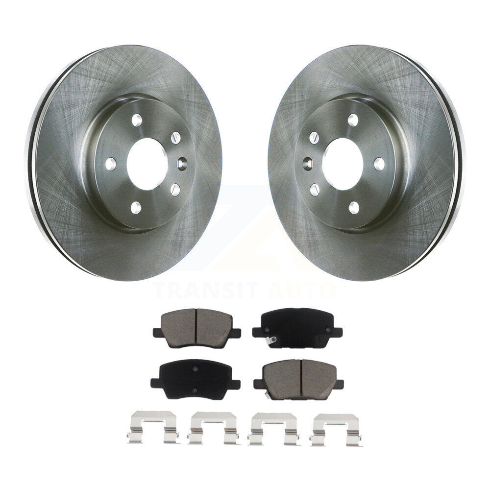 Front Disc Brake Rotors And Ceramic Pads Kit For 2018-2020 Chevrolet Sonic