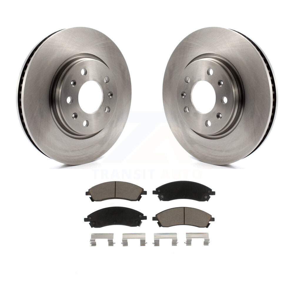 [Front] 06-07 Cadillac CTS With Sport Suspension Premium OE Brake Rotors & Ceramic Pads Kit For Max Braking