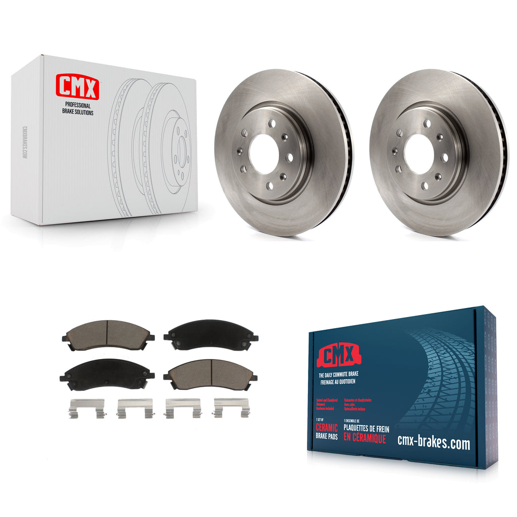 [Front] 06-07 Cadillac CTS With Sport Suspension Premium OE Brake Rotors & Ceramic Pads Kit For Max Braking