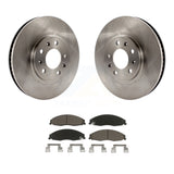 Front Disc Brake Rotor Ceramic Pad Kit For Cadillac CTS With Standard Suspension