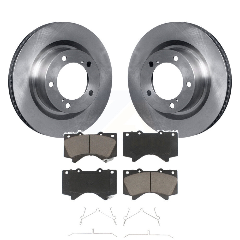 Front Brake Rotor And Ceramic Pad Kit For Toyota Tundra Sequoia Lexus LX570 Land