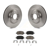 [Front] 2010 Pontiac G5 With Rear Disc Brakes Premium OE Brake Rotors & Ceramic Pads Kit For Max Braking