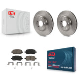 [Front] 2010 Pontiac G5 With Rear Disc Brakes Premium OE Brake Rotors & Ceramic Pads Kit For Max Braking