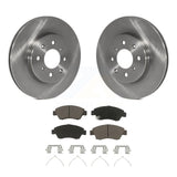 [Front] 2015-2020 Honda Fit Premium OE Brake Rotors & Ceramic Pads Kit For Max Braking