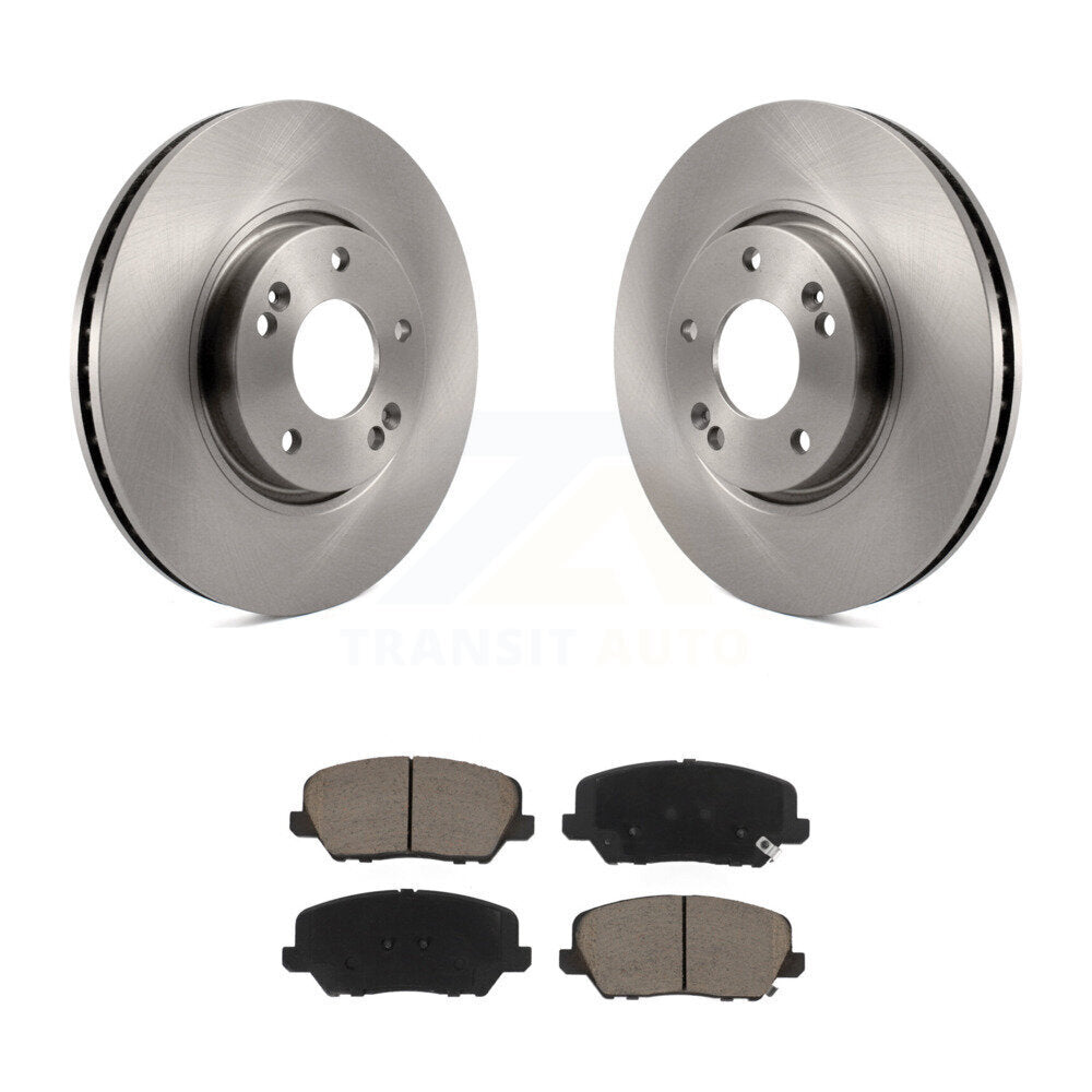 Front Disc Brake Rotor And Ceramic Pad Kit For Kia Forte Hyundai Veloster Forte5