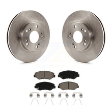 Charger l&#39;image dans la galerie, Front Disc Brake Rotors And Ceramic Pads Kit For 2002-2004 Honda CR-V