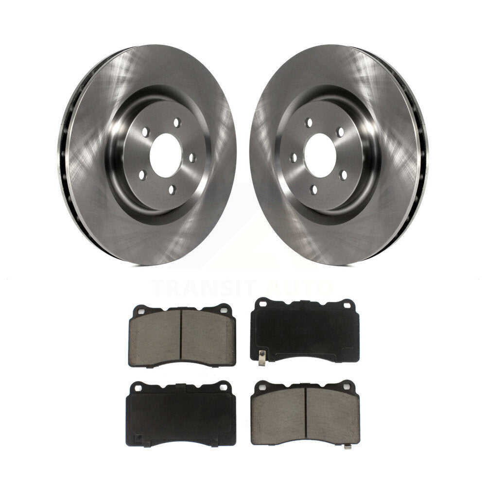 Front Disc Brake Rotors And Ceramic Pads Kit For Ford Mustang