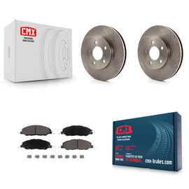 [Front] 2005-2010 Ford Mustang Base Premium OE Brake Rotors & Ceramic Pads Kit For Max Braking
