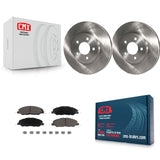 [Front] 2009 Ford Mustang Bullitt Premium OE Brake Rotors & Ceramic Pads Kit For Max Braking