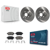 [Front] 2004-2009 Toyota Prius Premium OE Brake Rotors & Ceramic Pads Kit For Max Braking