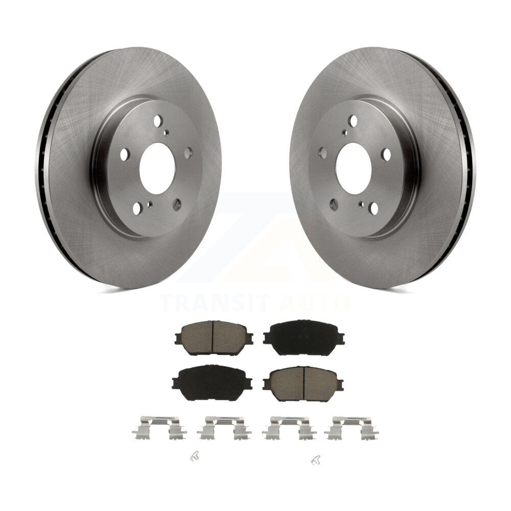 Front Disc Brake Rotors And Ceramic Pads Kit For Toyota Camry