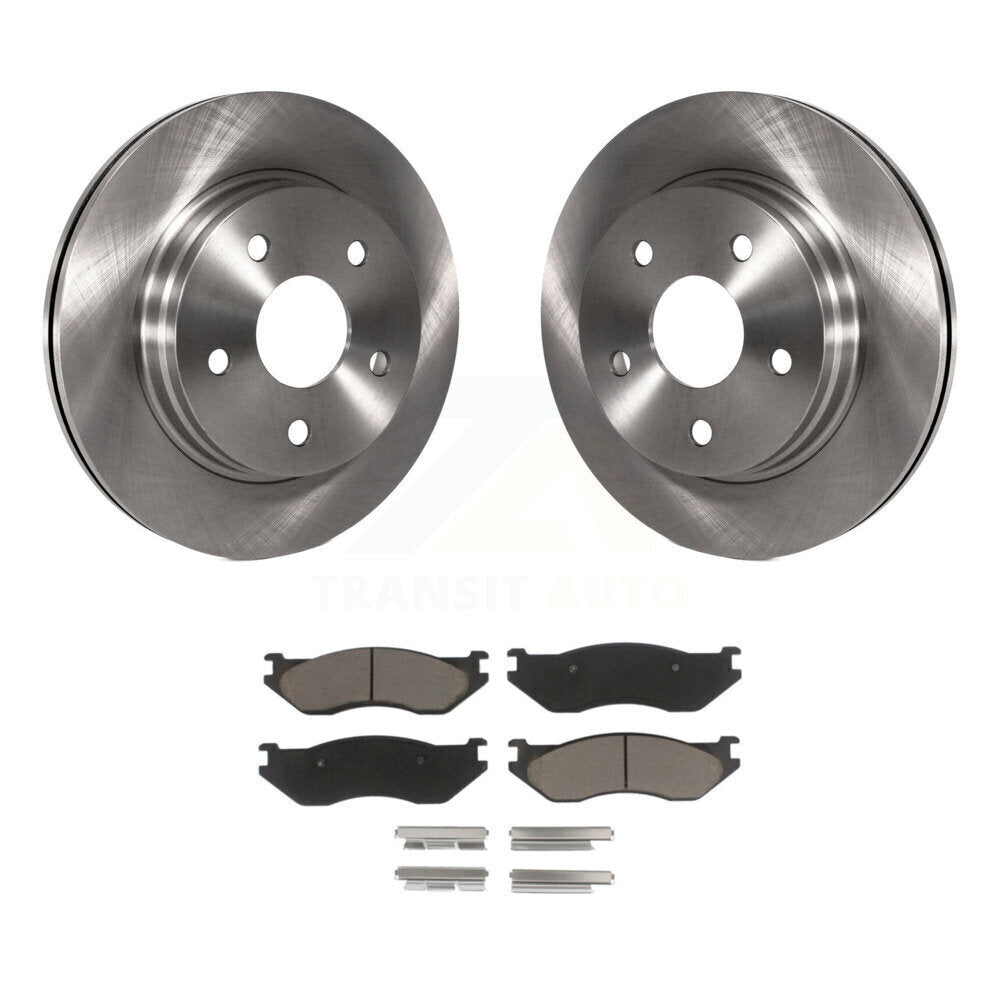 Front Disc Brake Rotors And Ceramic Pads Kit For Dodge Ram 1500 Durango