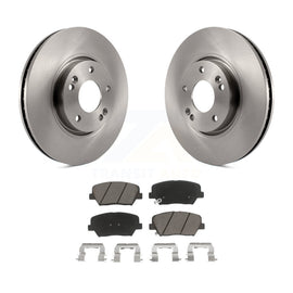 [Front] 2014-2017 Kia Rondo Premium OE Brake Rotors & Ceramic Pads Kit For Max Braking