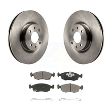 Load image into Gallery viewer, Front Disc Brake Rotors And Ceramic Pads Kit For Fiat 500