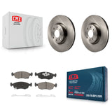 Front Disc Brake Rotors And Ceramic Pads Kit For Fiat 500