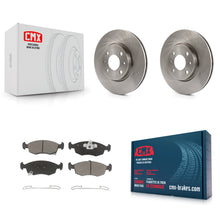 Load image into Gallery viewer, Front Disc Brake Rotors And Ceramic Pads Kit For Fiat 500