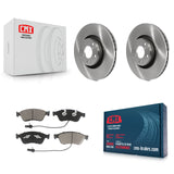 Front Brake Rotors Ceramic Pad Kit For Audi A8 Quattro With 321mm Diameter Rotor