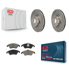Charger l'image dans la galerie, Front Disc Brake Rotors And Ceramic Pads Kit For Mercedes-Benz C250 E400 E550