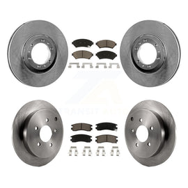 Front Rear Disc Brake Rotors And Ceramic Pads Kit For Pontiac Montana