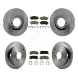 Front Rear Disc Brake Rotors And Ceramic Pads Kit For Pontiac Montana