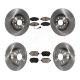 Front Rear Brake Rotor & Ceramic Pad Kit For Volkswagen GTI Golf Alltrack Passat