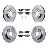 Front Rear Disc Brake Rotors And Ceramic Pads Kit For Mazda 5