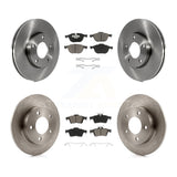 Front Rear Disc Brake Rotors And Ceramic Pads Kit For Mazda 3 Sport