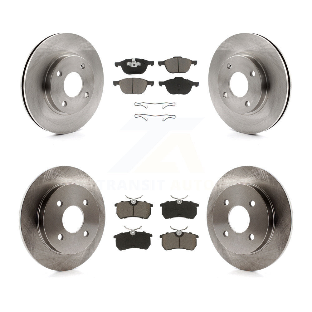 [Front+Rear] 2004 Ford Focus From 04 05 Premium OE Brake Rotors & Ceramic Pads Kit For Max Braking