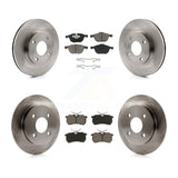[Front+Rear] 2004 Ford Focus From 04 05 Premium OE Brake Rotors & Ceramic Pads Kit For Max Braking