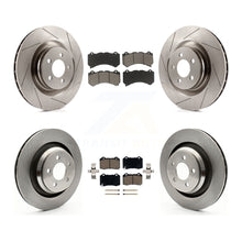 Charger l'image dans la galerie, Front Rear Disc Brake Rotors And Ceramic Pads Kit For Dodge Challenger Charger
