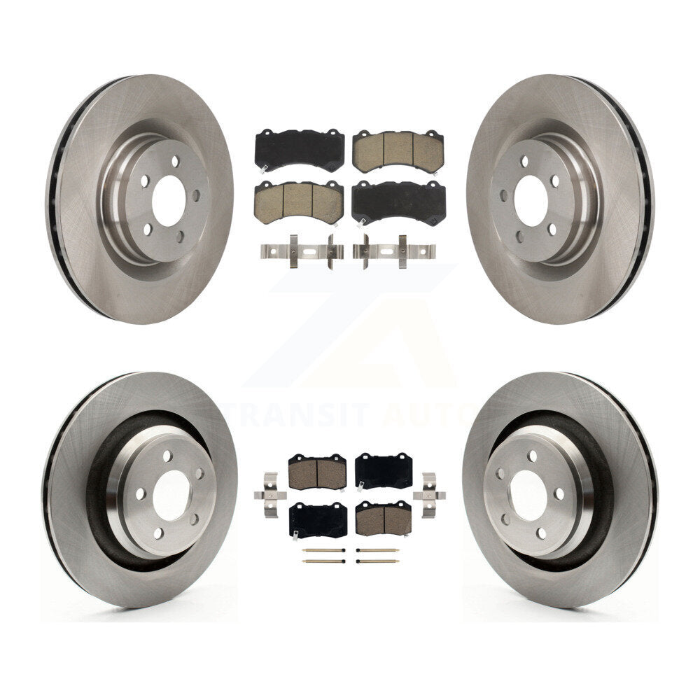 Front Rear Disc Brake Rotors And Ceramic Pads Kit For Dodge Challenger Charger