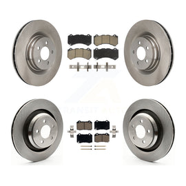 Front Rear Disc Brake Rotors And Ceramic Pads Kit For Dodge Challenger Charger