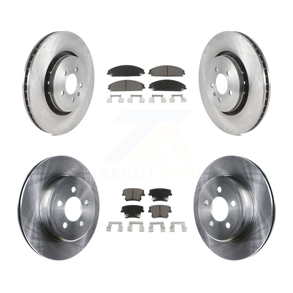 Front Rear Disc Brake Rotors And Ceramic Pads Kit For Dodge Charger