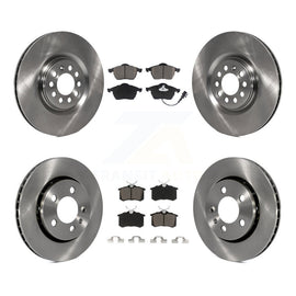 Front Rear Disc Brake Rotors Ceramic Pad Kit For Volkswagen Golf Audi TT Quattro