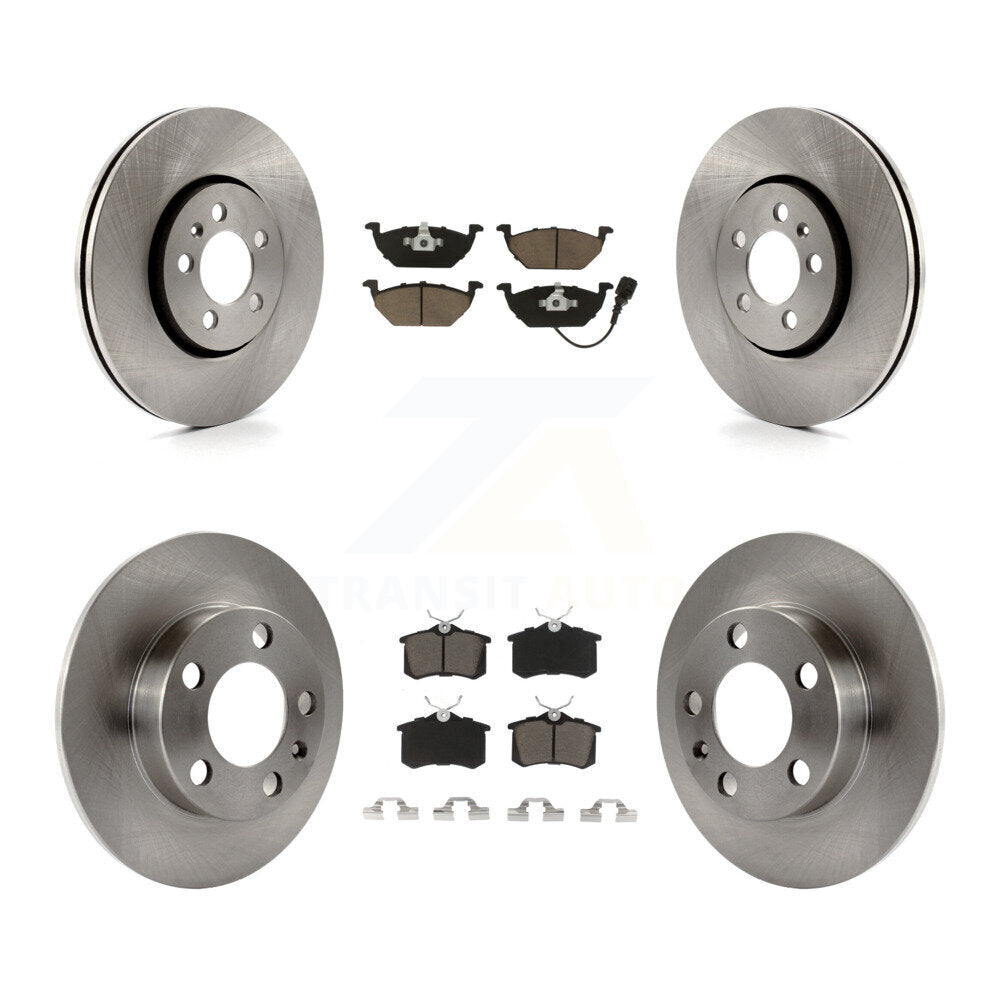 [Front+Rear] 2000-2001 Volkswagen Golf 2.0L Premium OE Brake Rotors & Ceramic Pads Kit For Max Braking