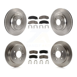 Front Rear Disc Brake Rotors And Ceramic Pads Kit For Buick LaCrosse Allure