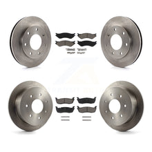 Charger l'image dans la galerie, Front Rear Disc Brake Rotors And Ceramic Pads Kit For Ford F-150 F-250 HD 4WD