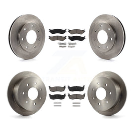 Front Rear Disc Brake Rotors And Ceramic Pads Kit For Ford F-150 F-250 HD 4WD