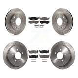 Front Rear Disc Brake Rotor And Ceramic Pad Kit For 2004 Ford F-150 Heritage 4WD