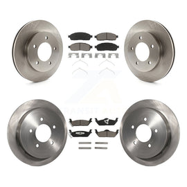 [Front+Rear] 2004 Ford F-150 4WD Premium OE Brake Rotors & Ceramic Pads Kit For Max Braking