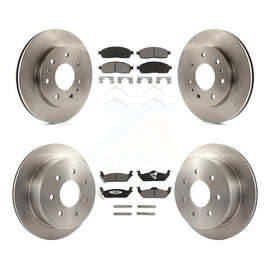 [Front+Rear] 2009 Ford F-150 With 7 Lug Wheels Premium OE Brake Rotors & Ceramic Pads Kit For Max Braking