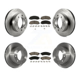Front Rear Disc Brake Rotors Ceramic Pad Kit For Ford F-250 Super Duty F-350 4WD