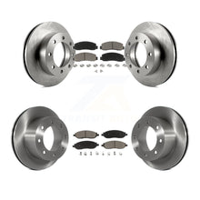 Charger l'image dans la galerie, Front Rear Disc Brake Rotors And Ceramic Pad Kit For Ford F-250 Super Duty F-350