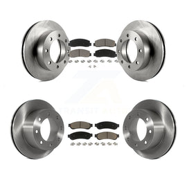[Front+Rear] 2008-2009 Ford F-250 Super Duty 4WD Premium OE Brake Rotors & Ceramic Pads Kit For Max Braking