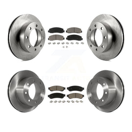 [Front+Rear] 2008-2009 Ford F-250 Super Duty 4WD Premium OE Brake Rotors & Ceramic Pads Kit For Max Braking