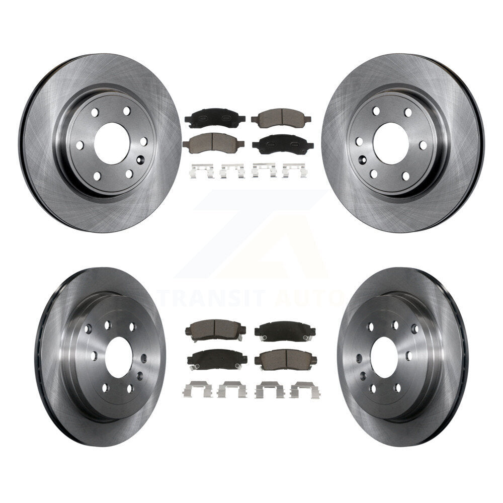 Front Rear Brake Rotor & Ceramic Pad Kit For Chevrolet Traverse GMC Acadia Buick